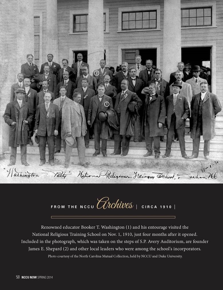 NCCU Leaders picture from 1910