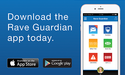 Download the Rave Guardian app today
