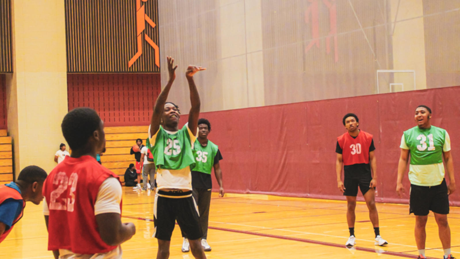 Player Shooting Basketball