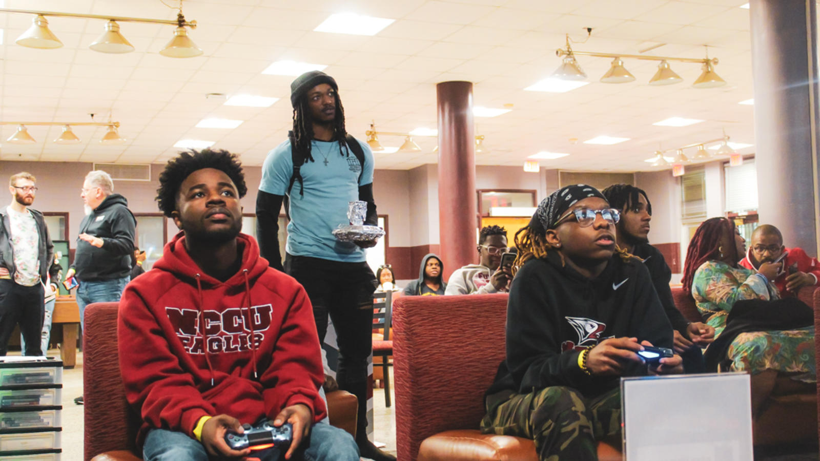 eSports gamers playing