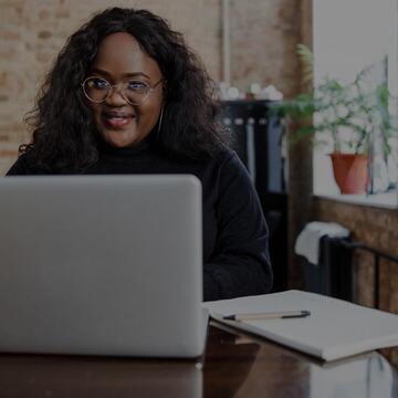 person on laptop