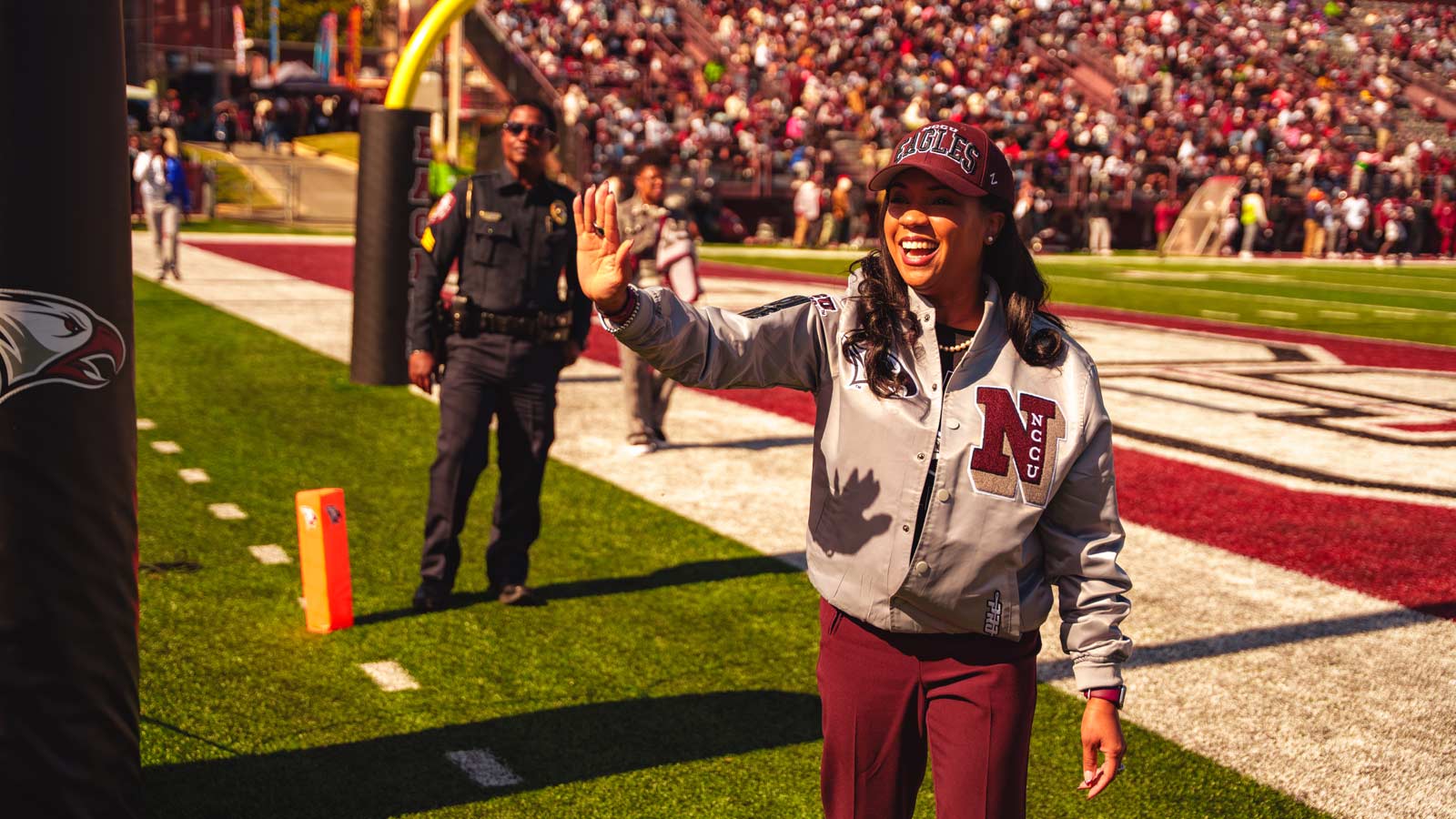 Chancellor Dixon at Homecoming game