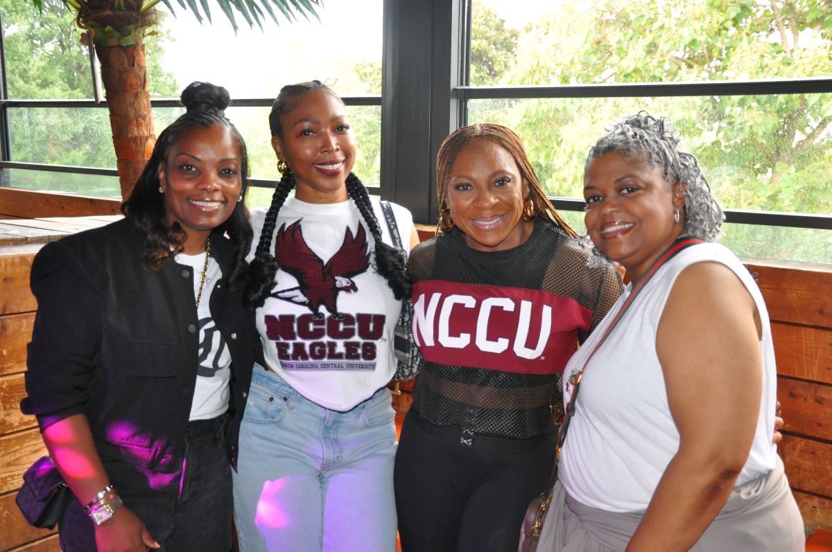 Image of 4 women wearing NCCU shirts