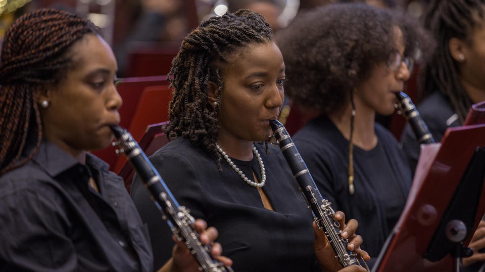 NCCU Symphonic Band Performing