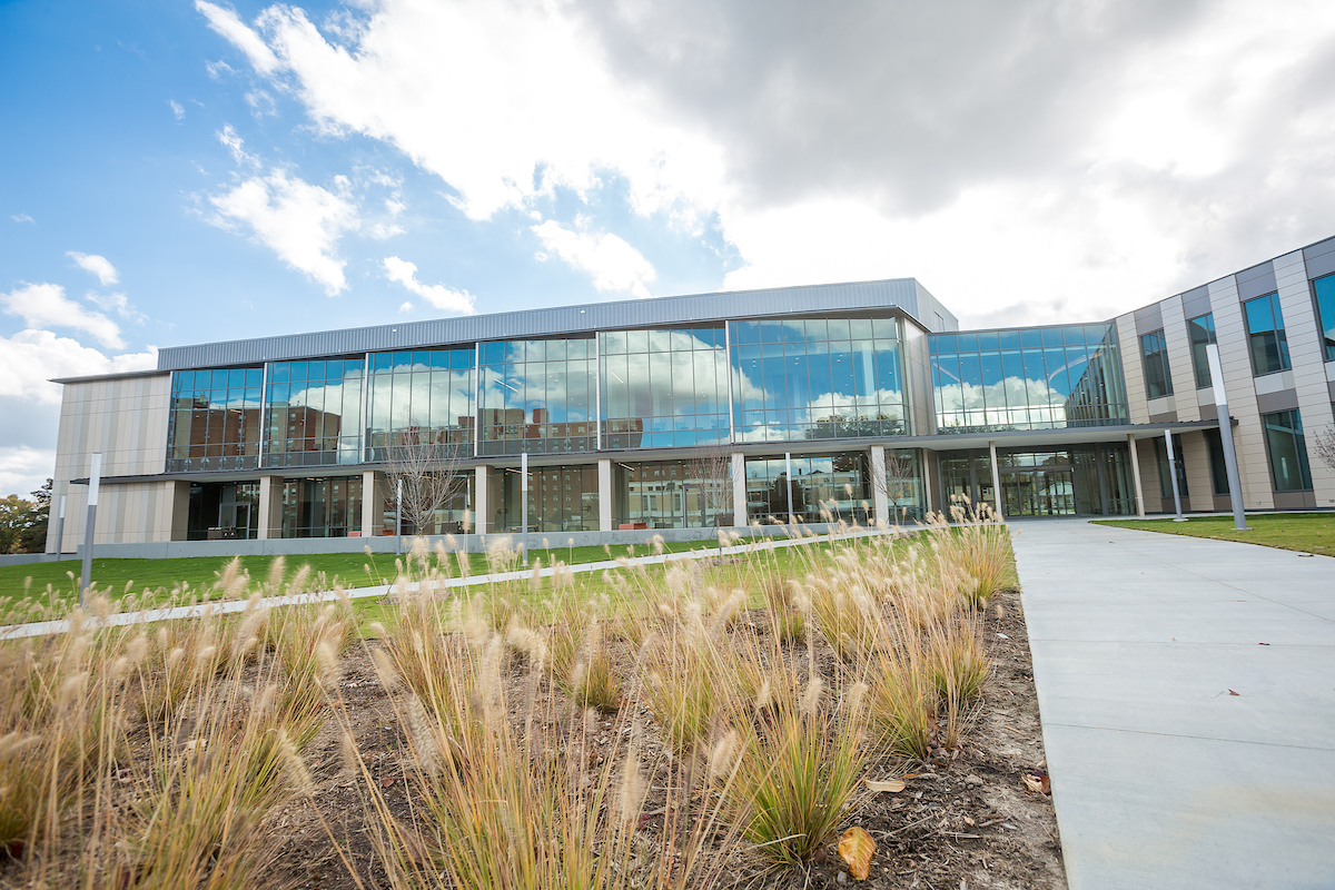 Landscape picture of the new NCCU Student Center