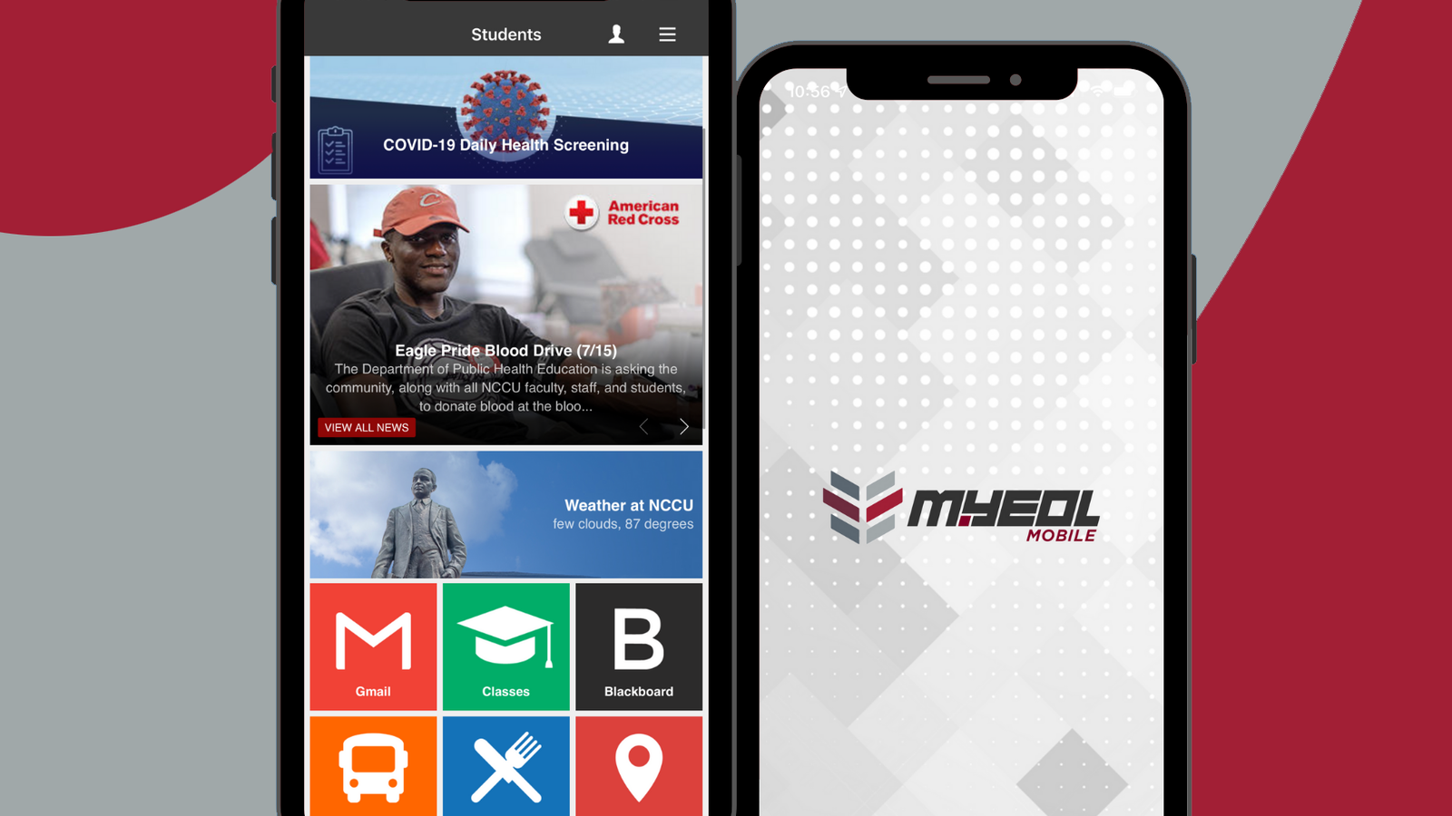 Screenshots of myEOL mobile app on iPhone 