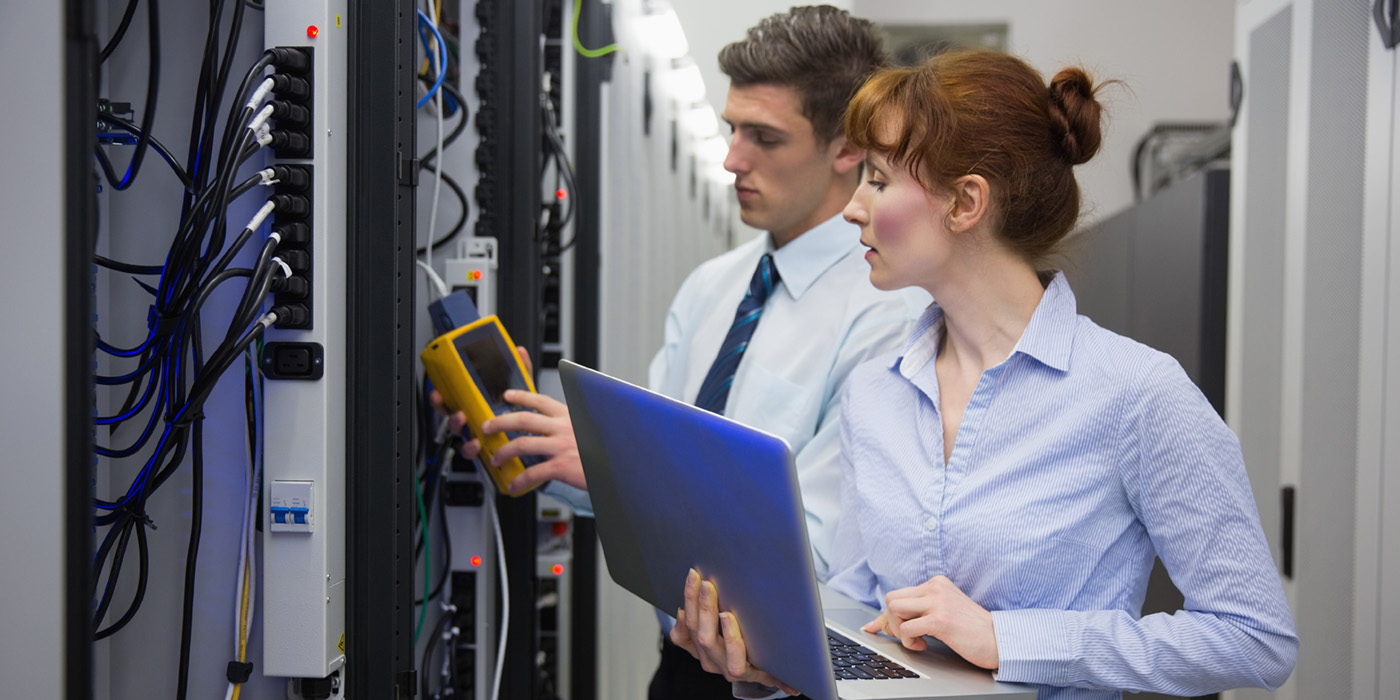 stock image of network employees