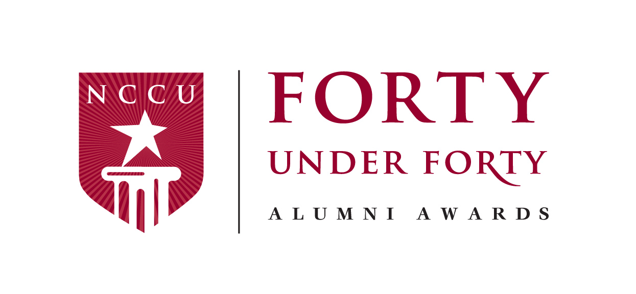 NCCU 40 under 40 logo