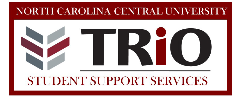North Carolina Central University Trio Student Support Services with NCCU Chevron Logo