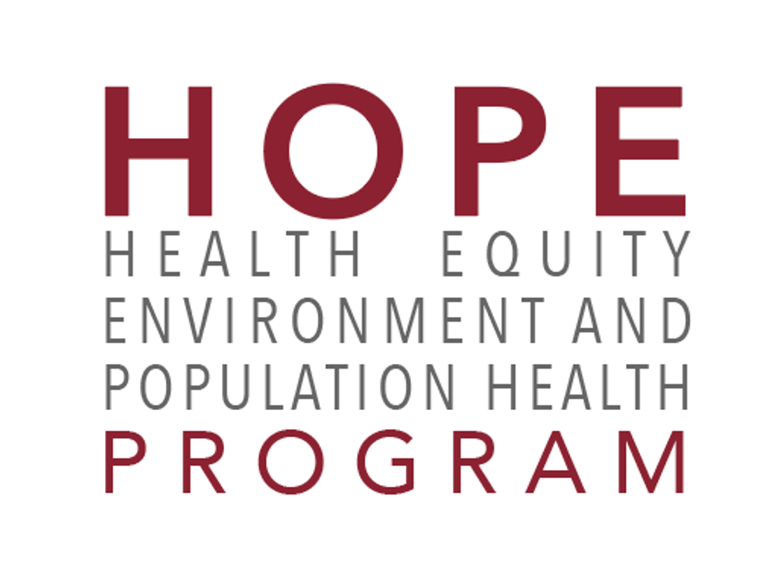 Health Equity, Environment and Population Health Program (HOPE) Logo