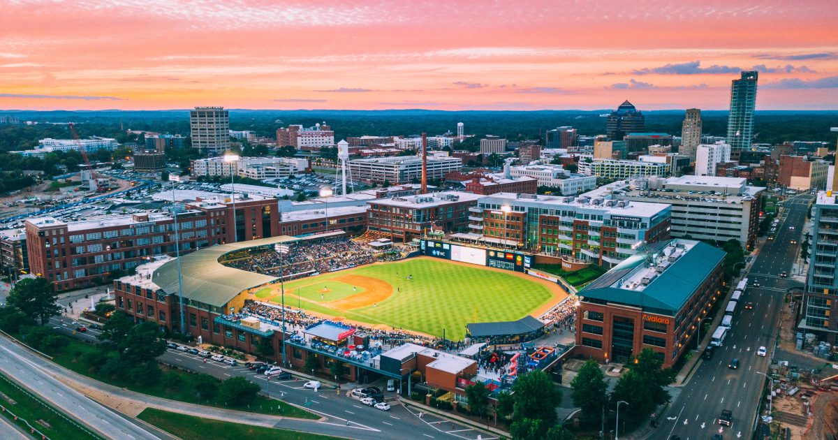 Downtown Durham Aerial View