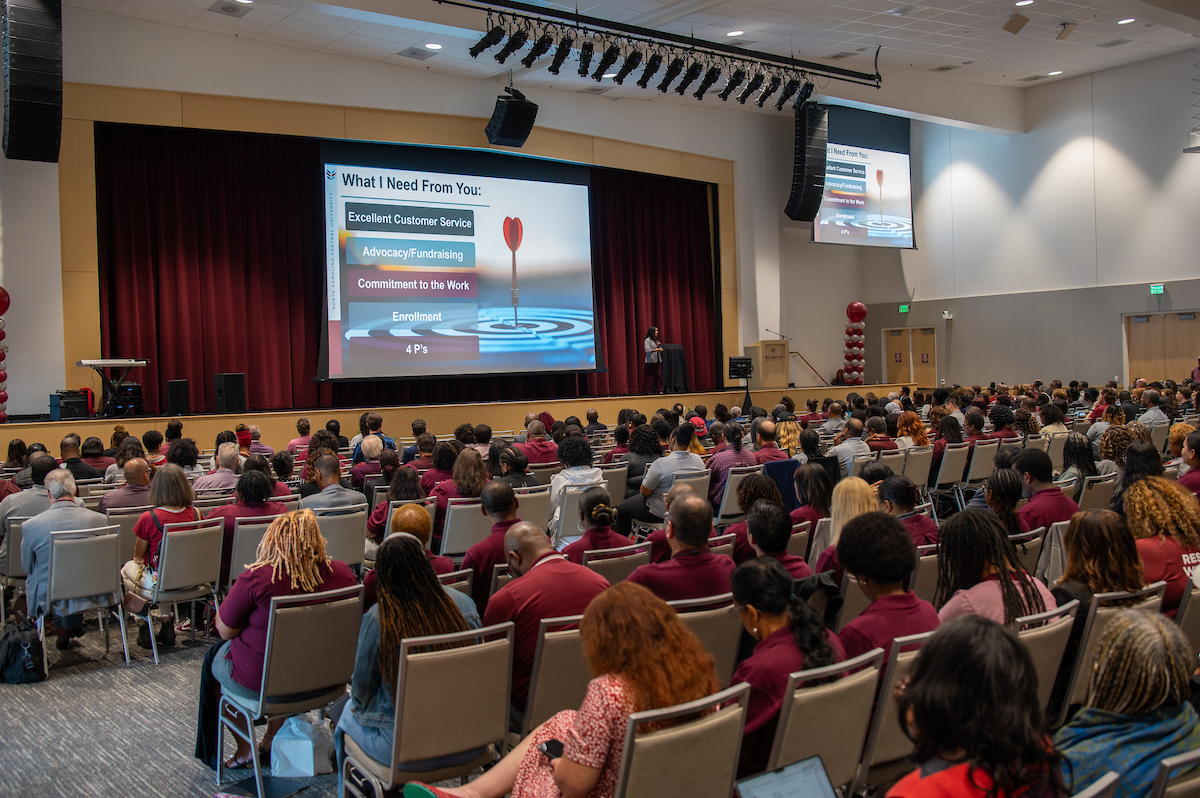 People sitting on conference room