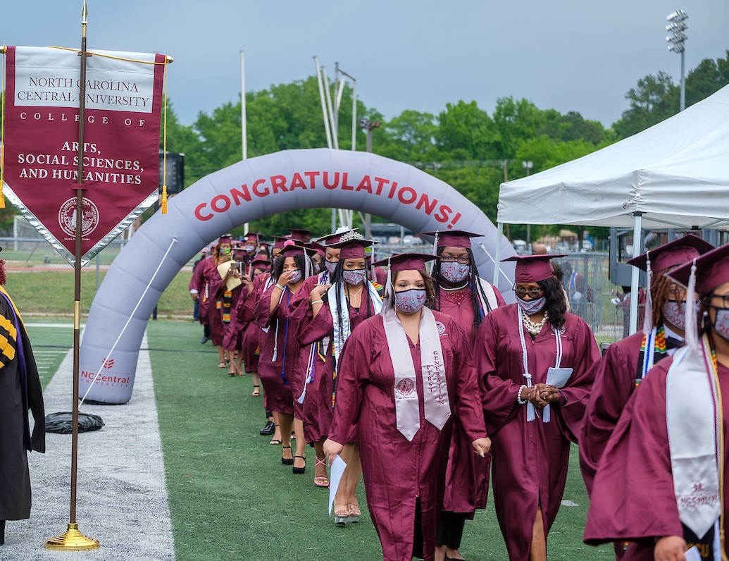 Undergraduates at Ceremony Spring 2021