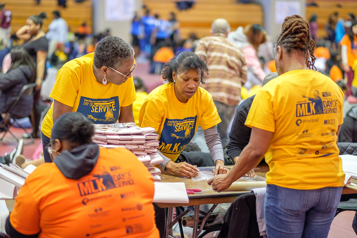 Volunteers at MLK Day of Service