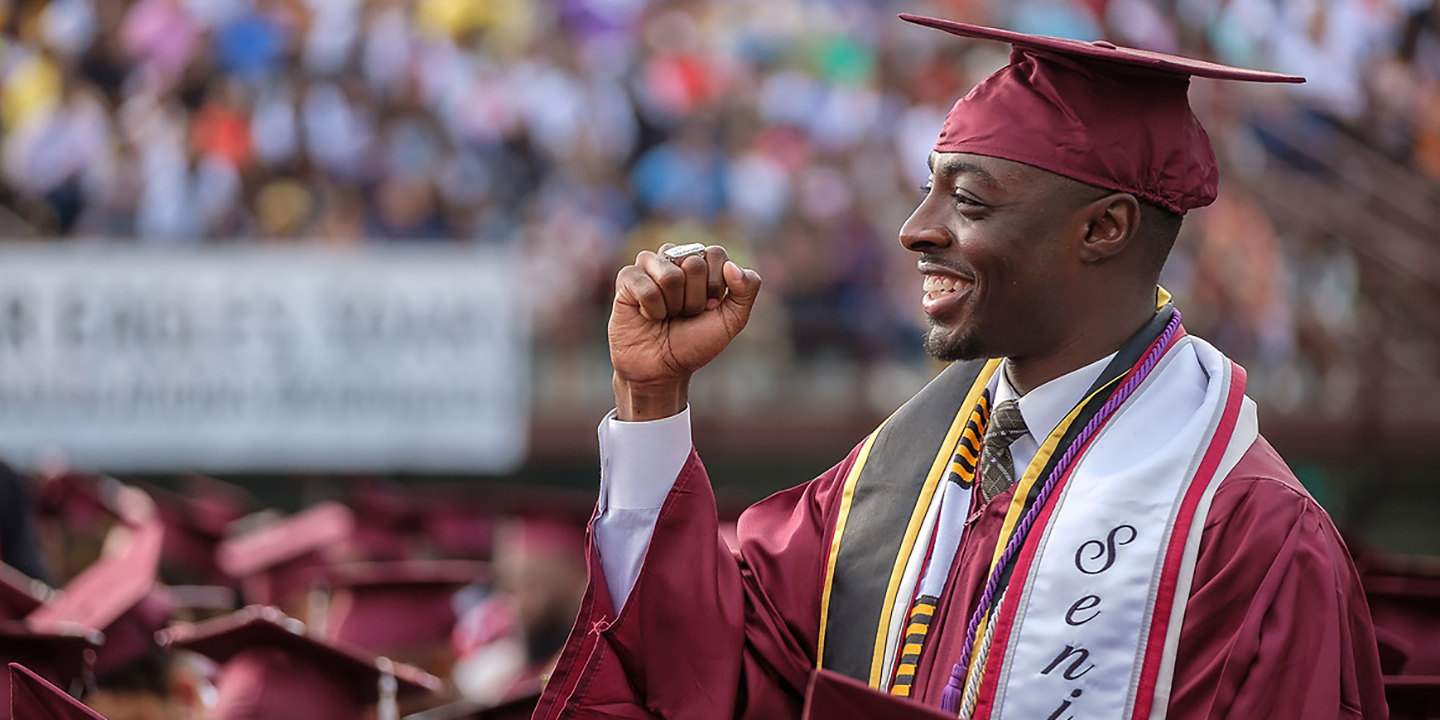 Graduate at graduation