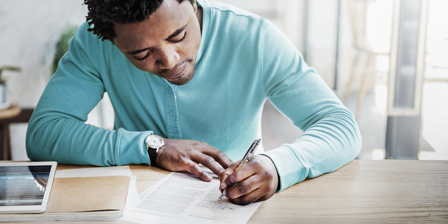 Stock Image of Student working