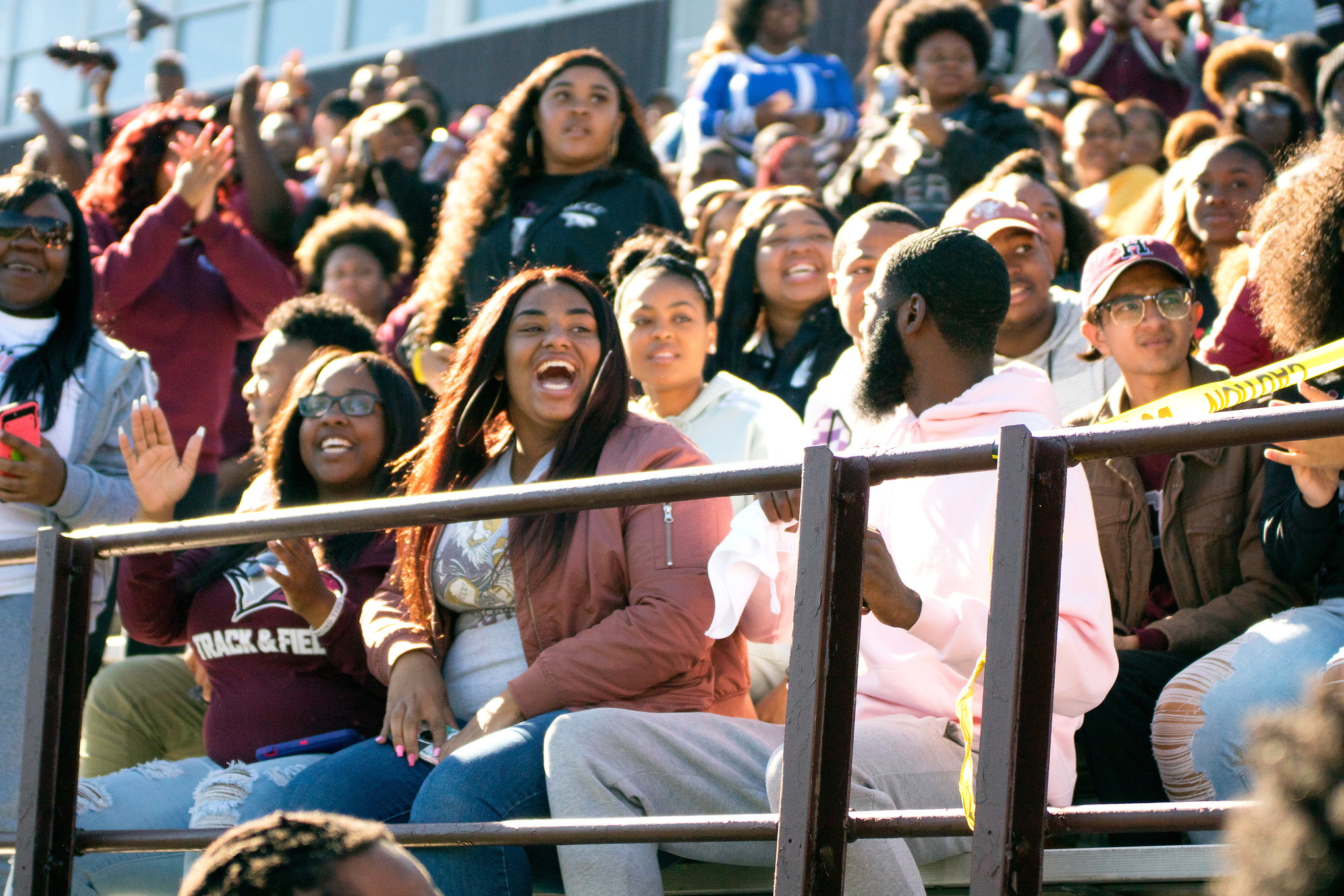 Crowd at a football game.