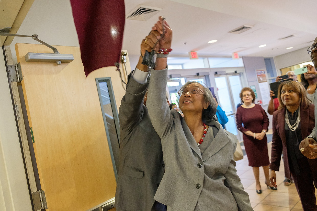 Mary Townes Building dedication ceremony