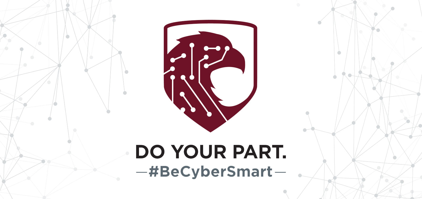 NCCU CSAM logo, Do your part. #BeCyberSmart