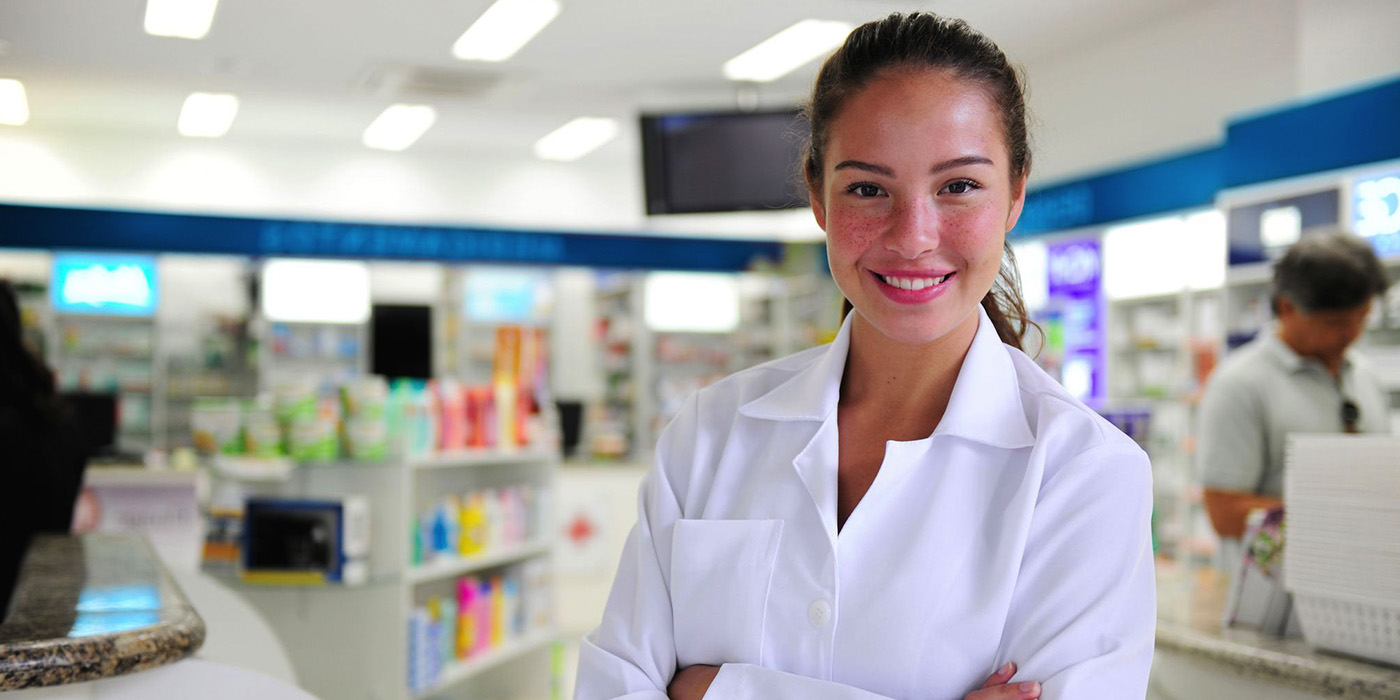 Stock photo of pharmacy tech