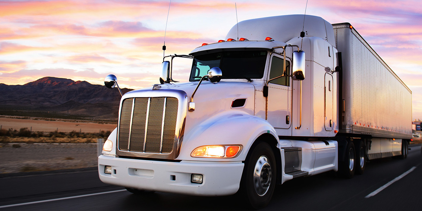 Stock Image of semi truck