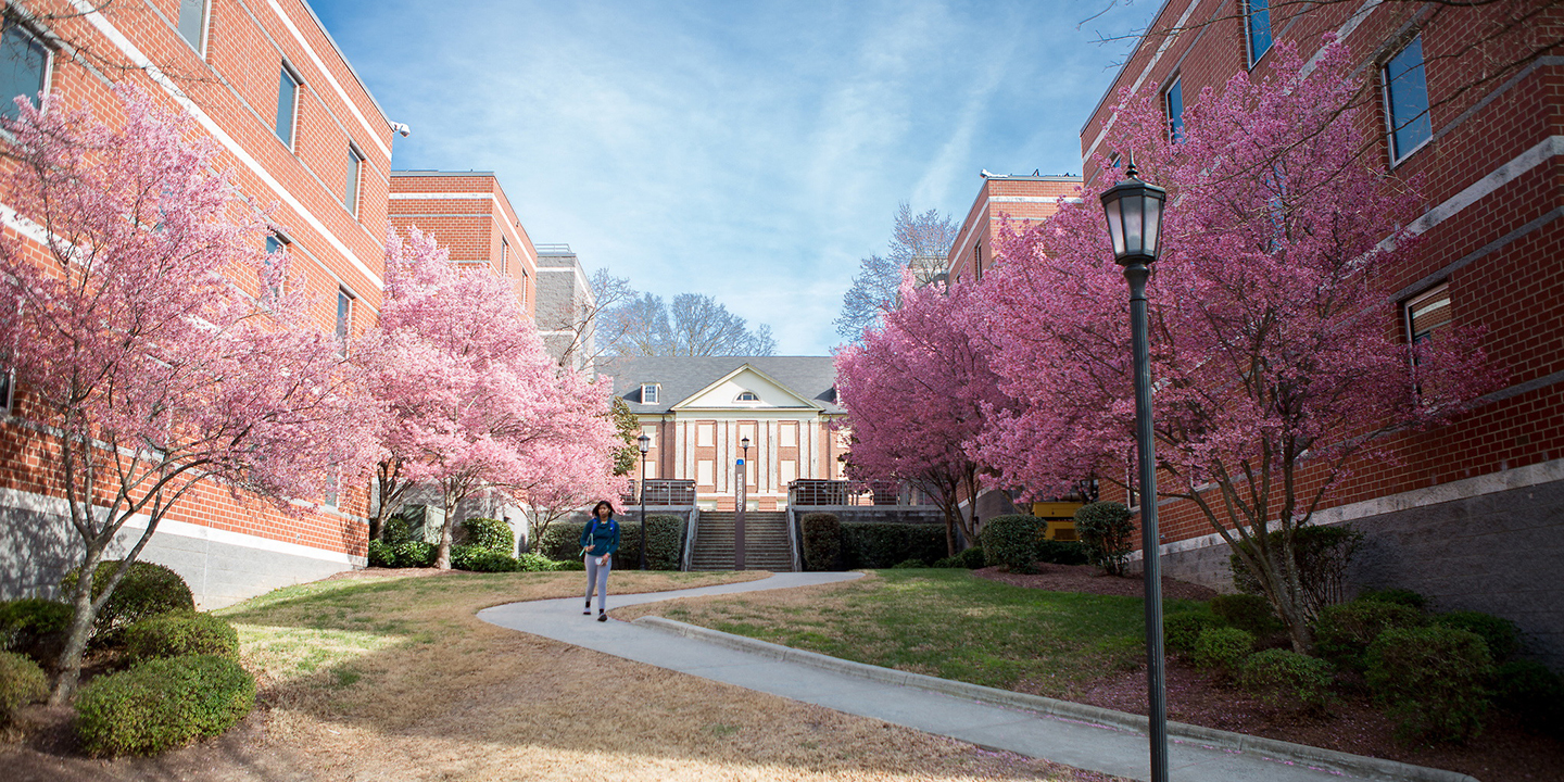 Outside look at NCCU dorms.