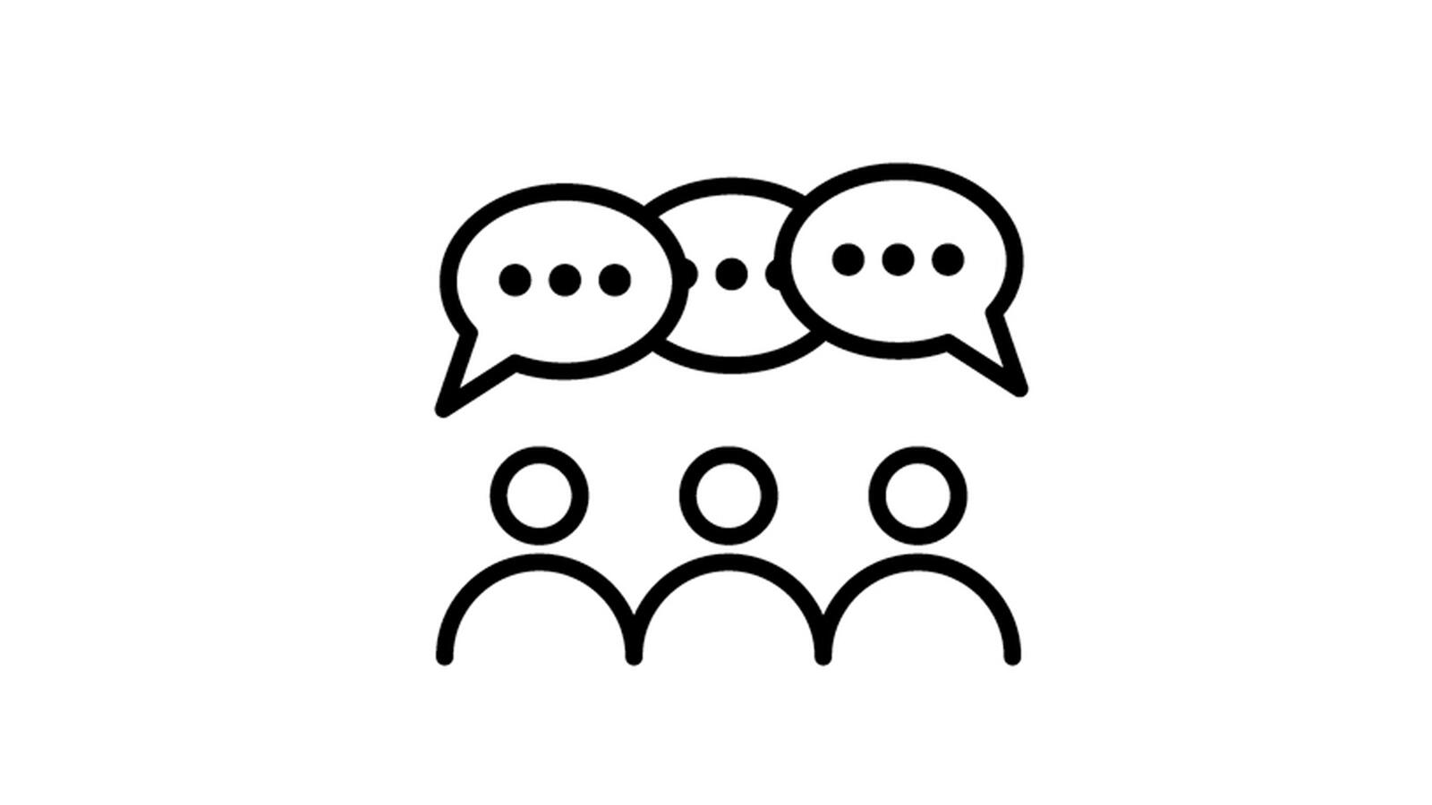 people talking icon