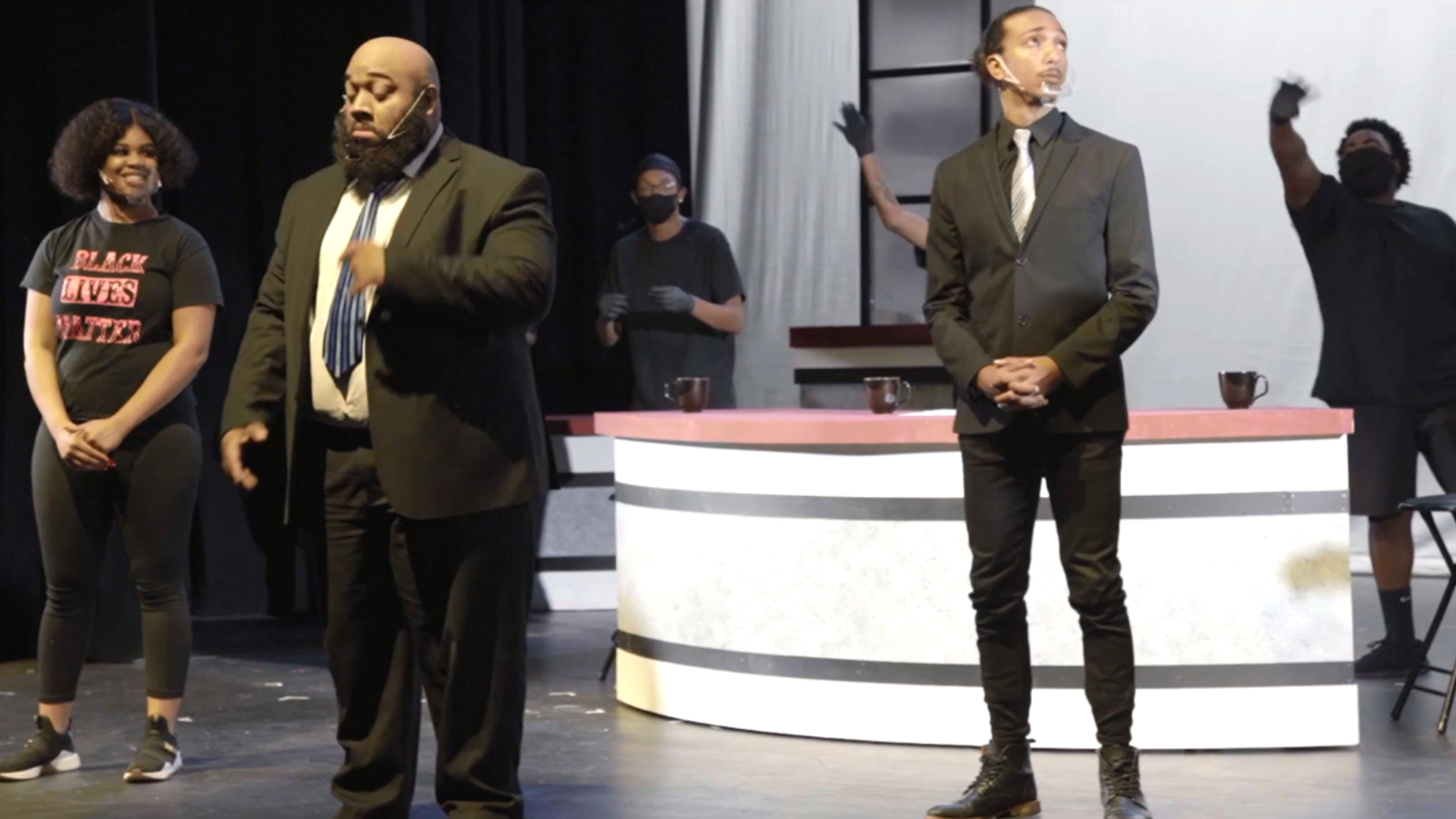 Actors on stage