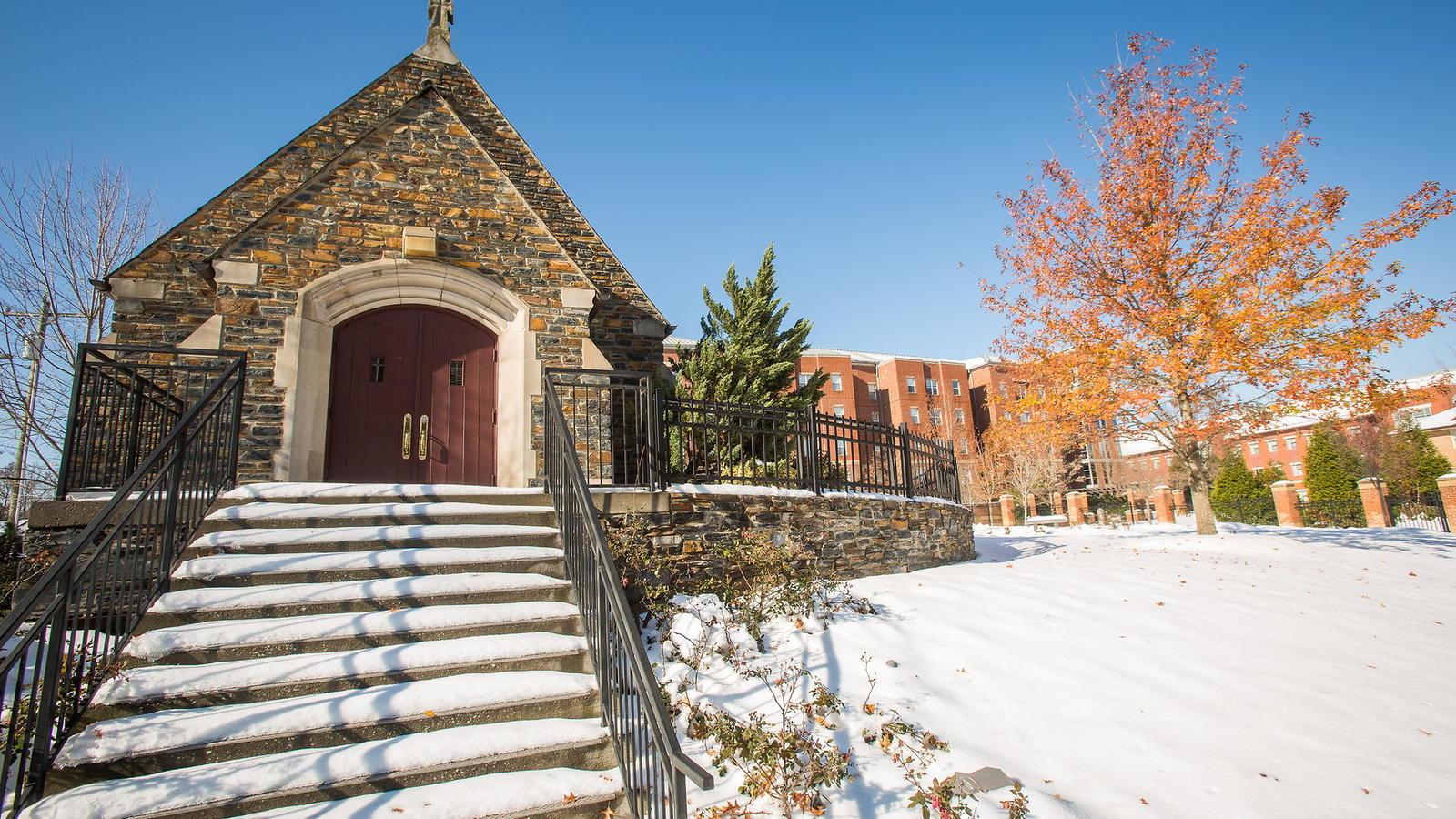 Chapel in the snow