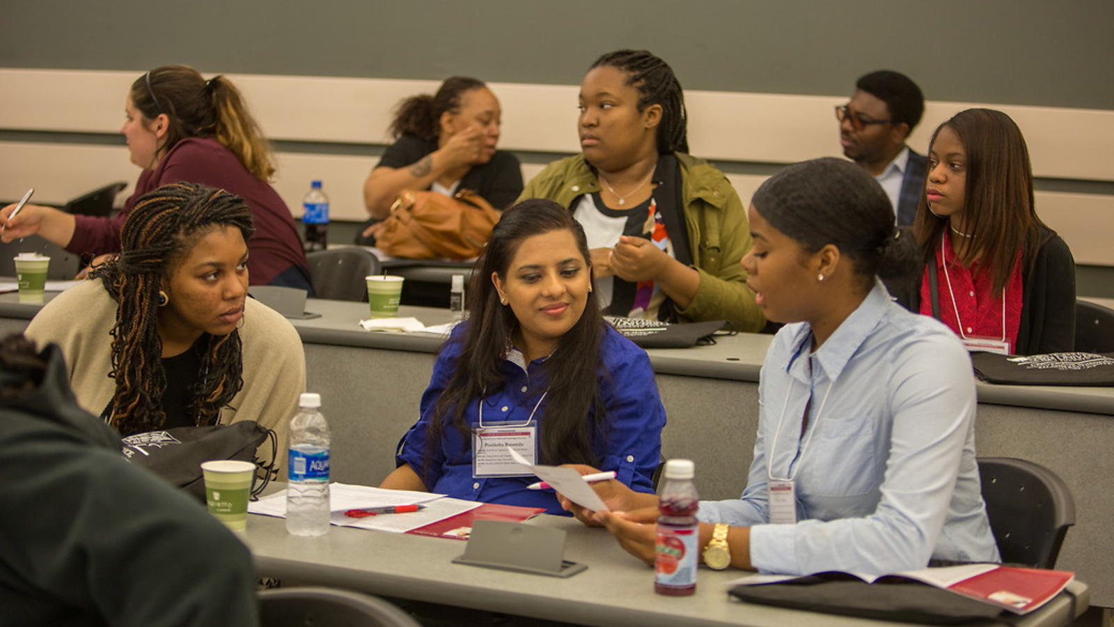 NCCU students making business connections