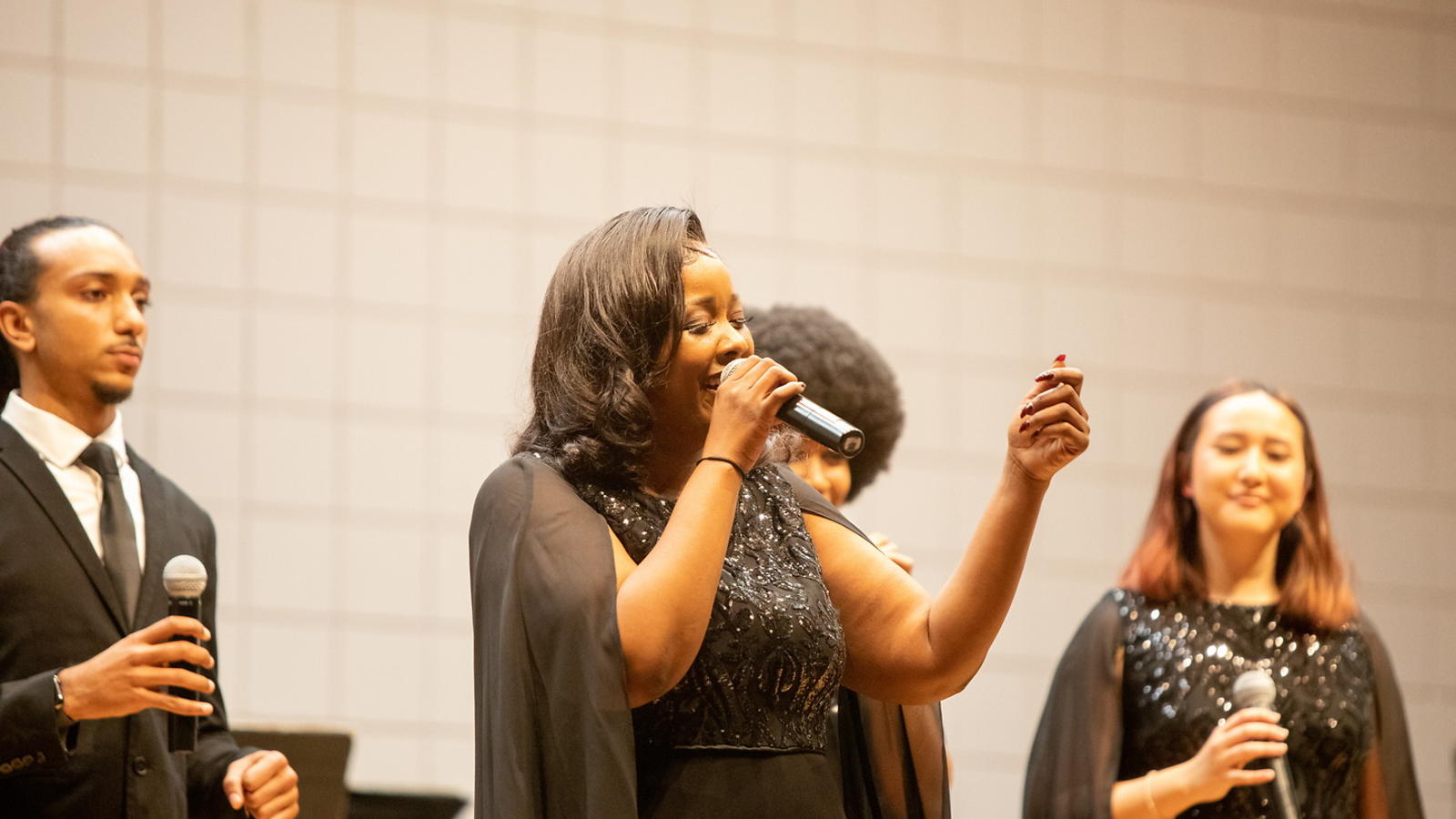 Woman performing a solo