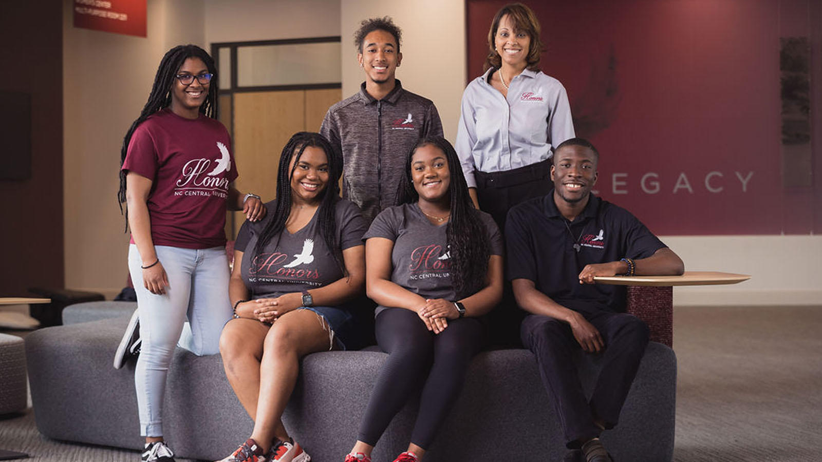 Dr. Jackson with a small group of UHP students