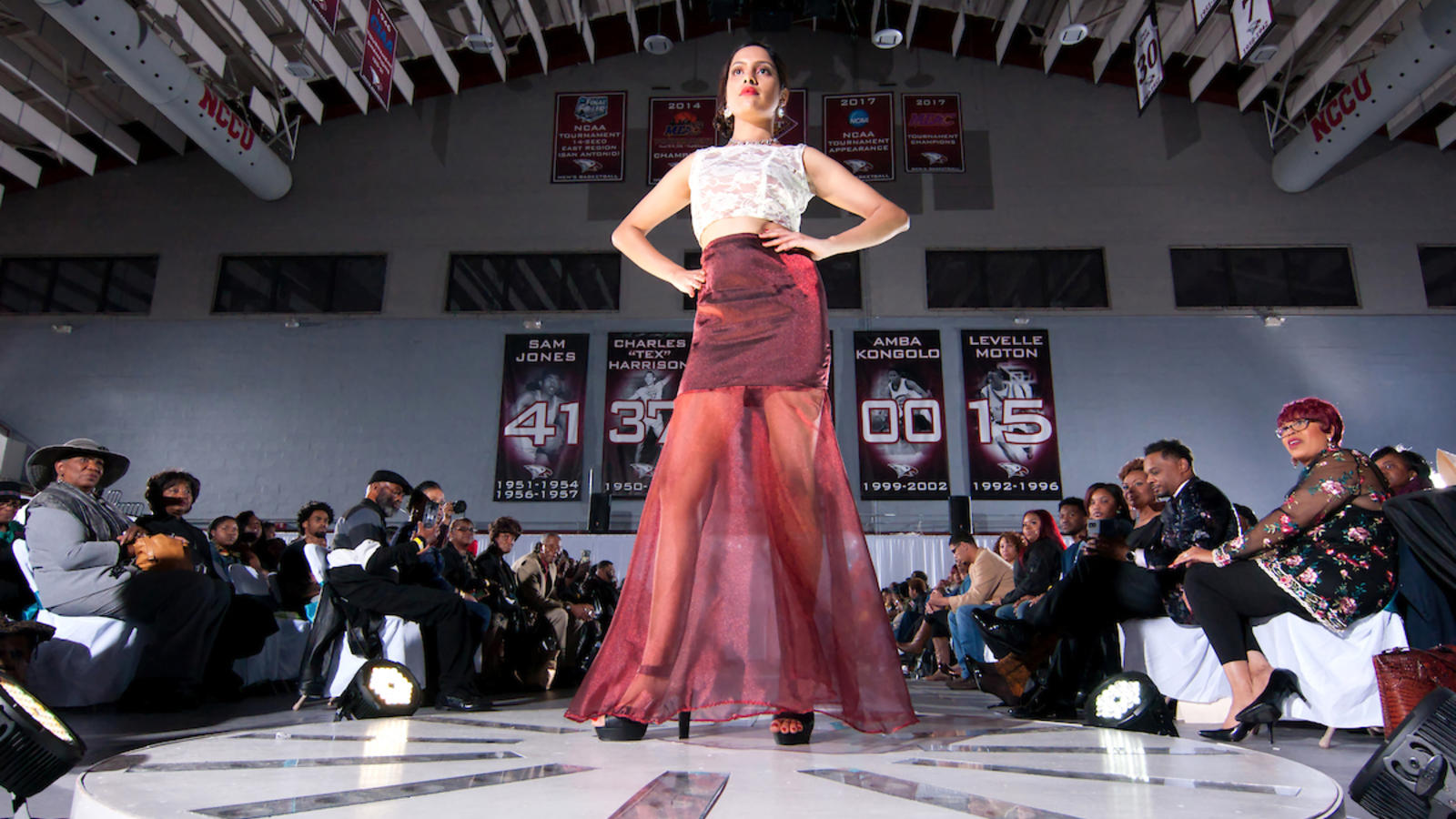 Model Posing at NCCU Fashion Show