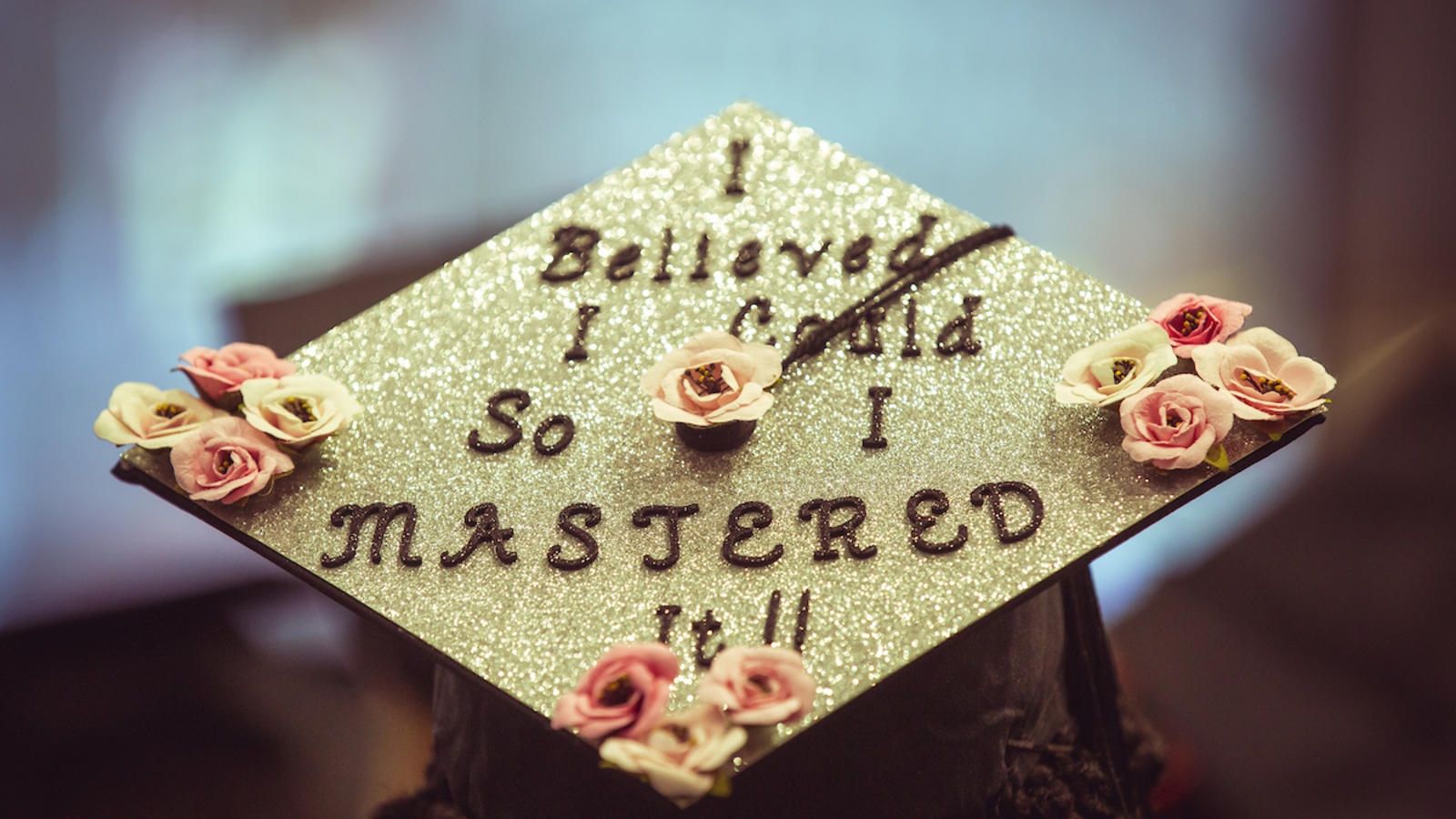 I believed I could so I mastered it! written on Cap