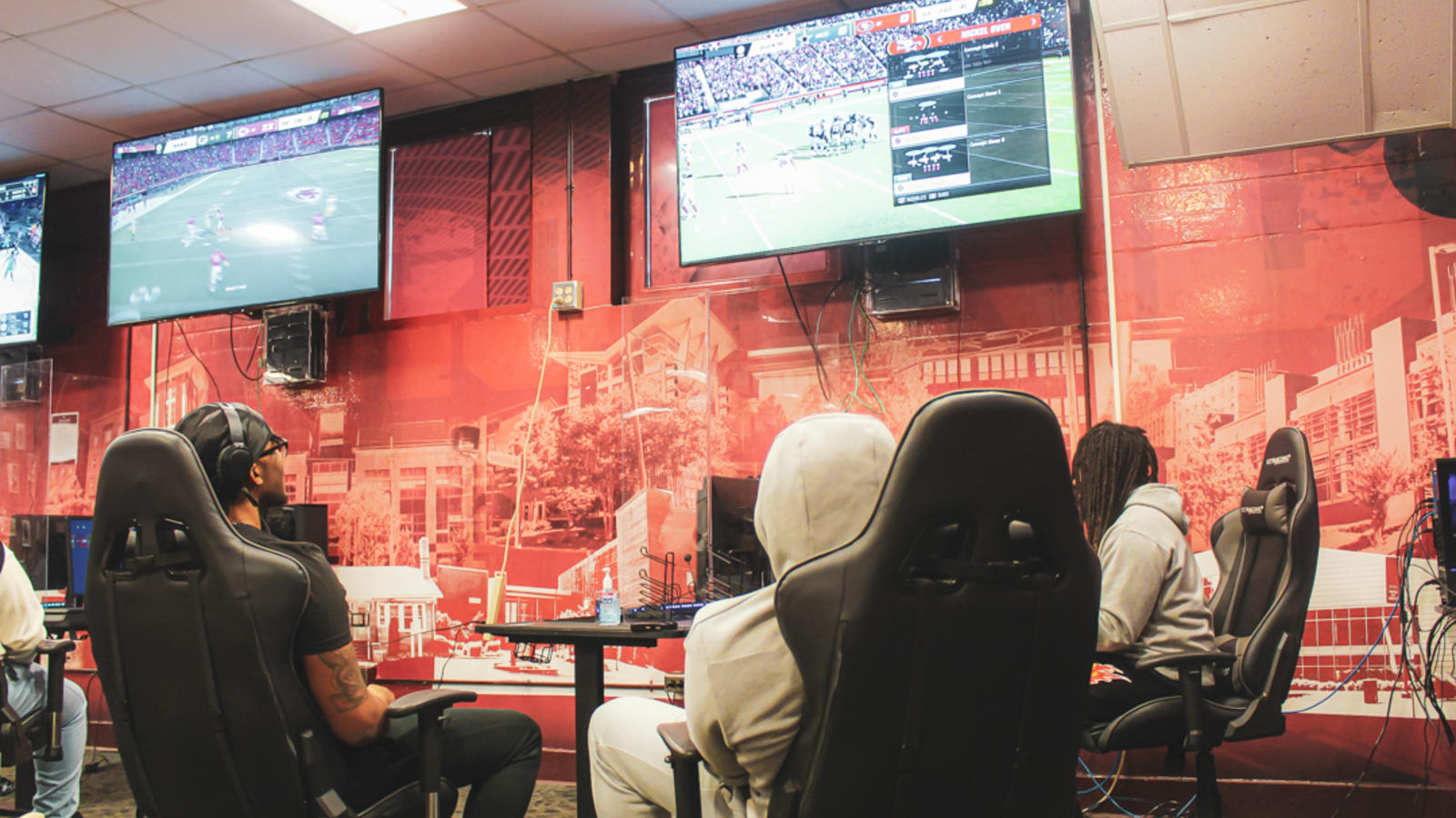 Students at gaming event