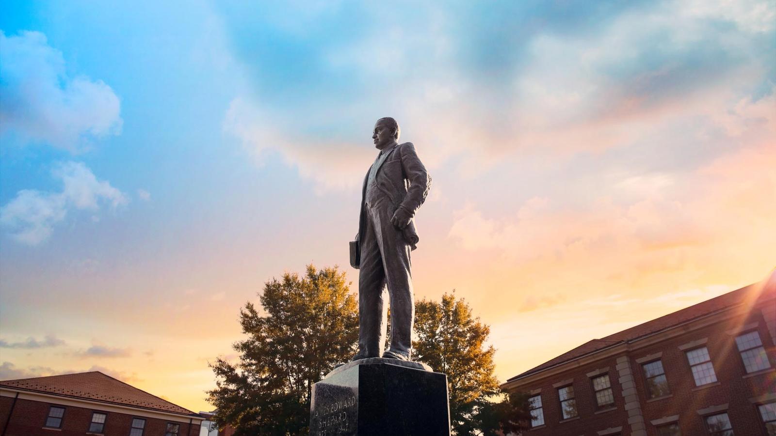 James E. Shepard Statue