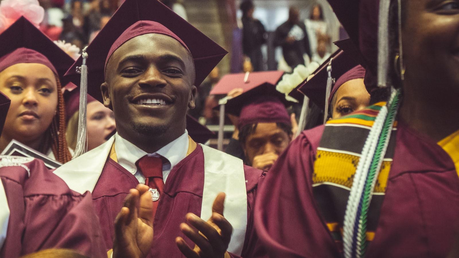 Undergraduates at Commencement
