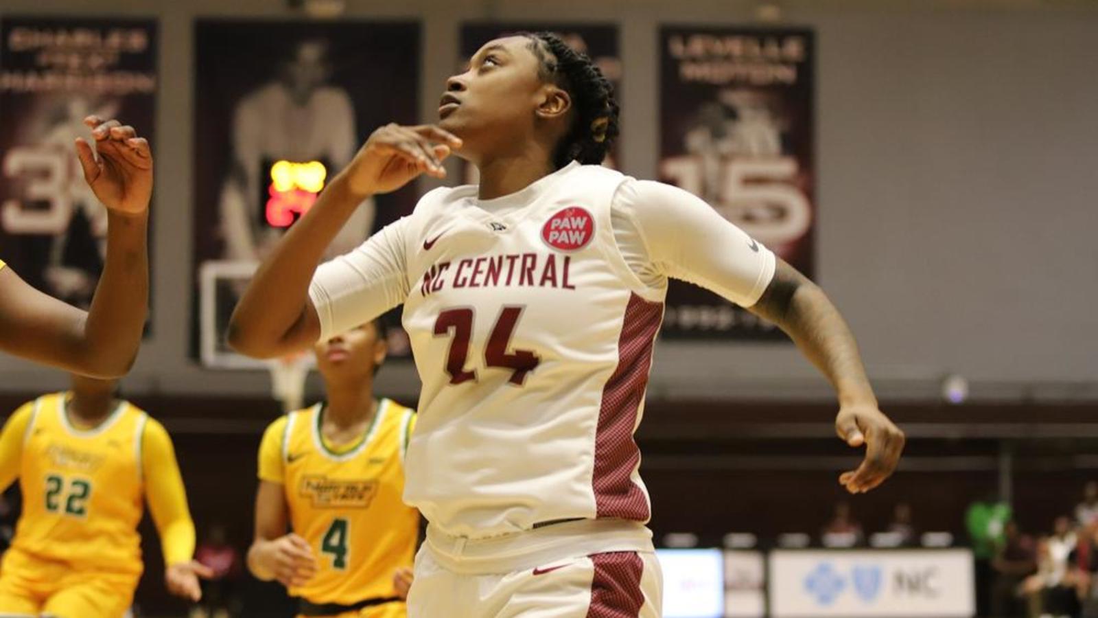 NCCU Women is playing basketball