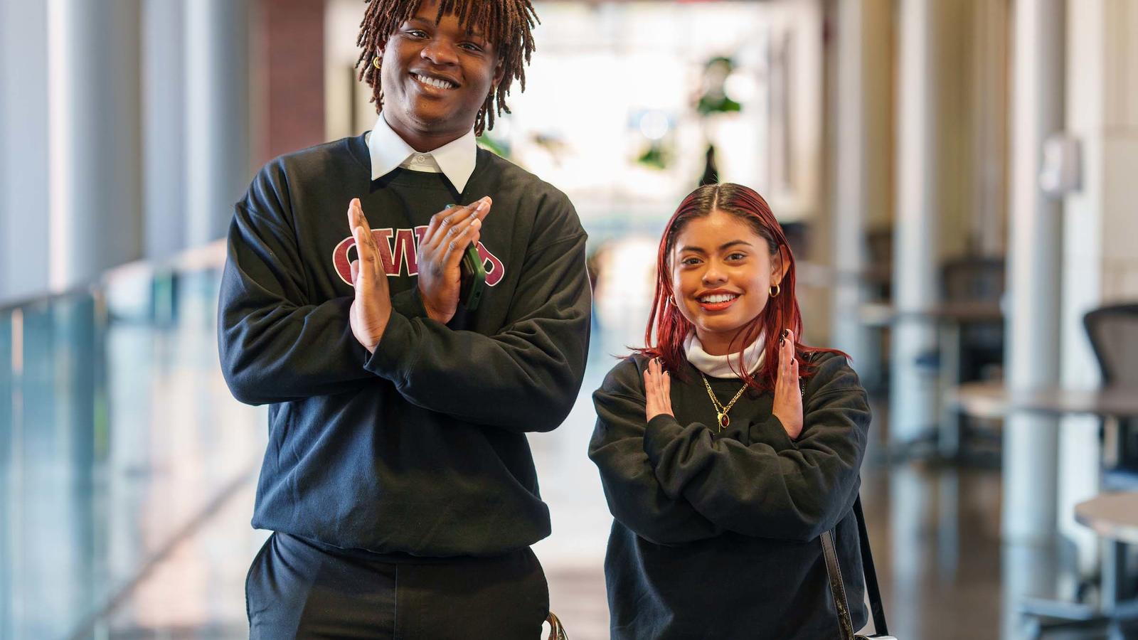 smiling students