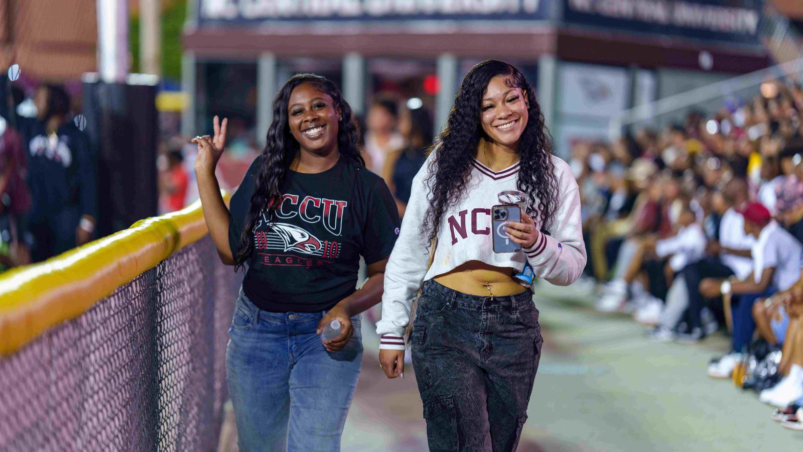 Students smiling for photo