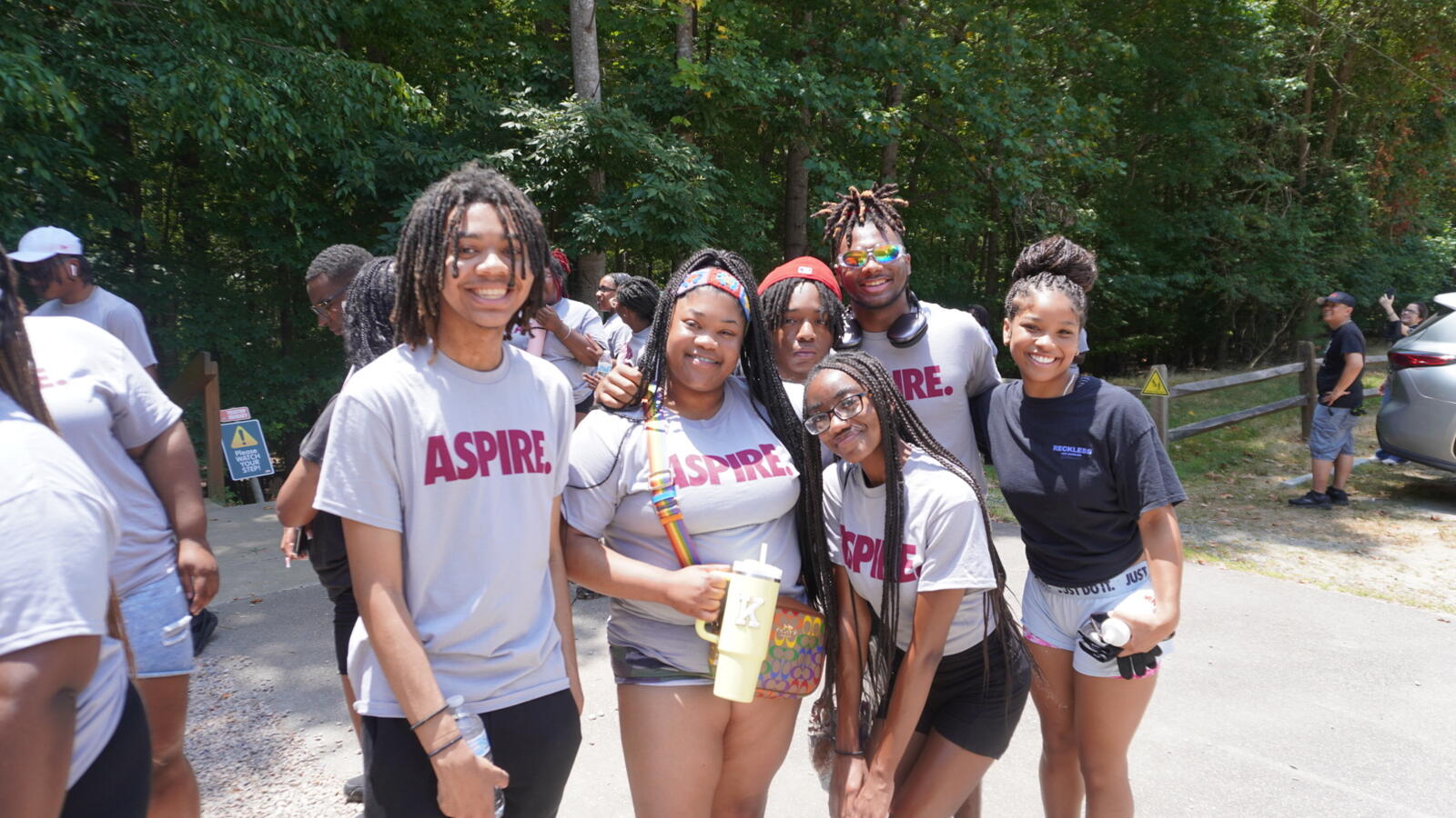 Students at an event