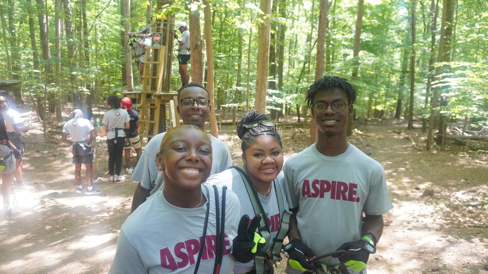 Students at an event