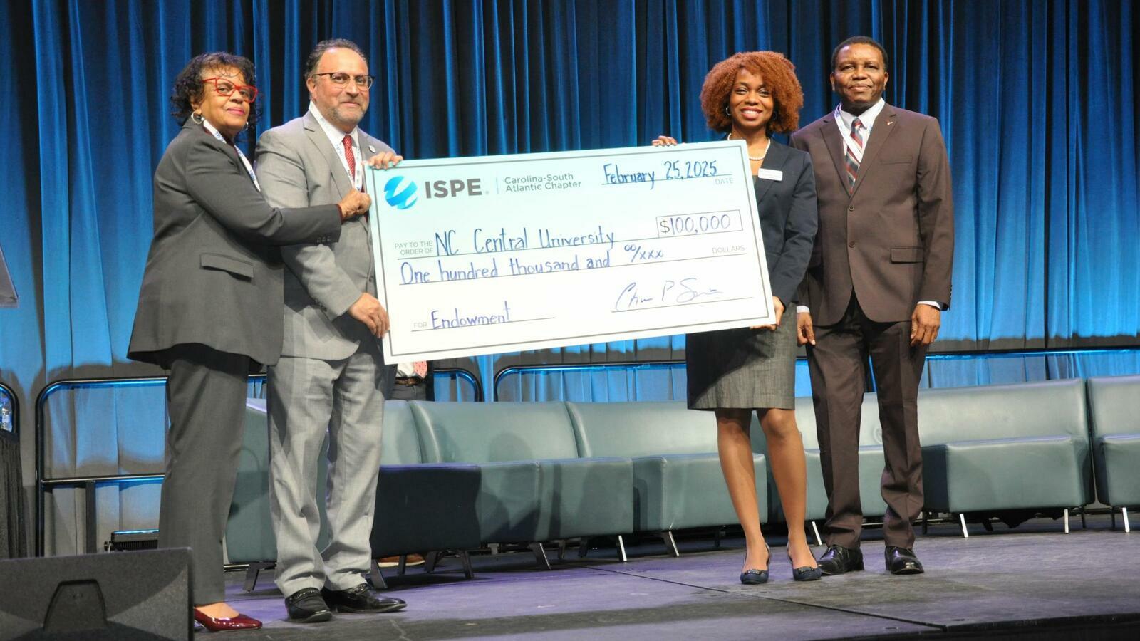 CHAS team with check