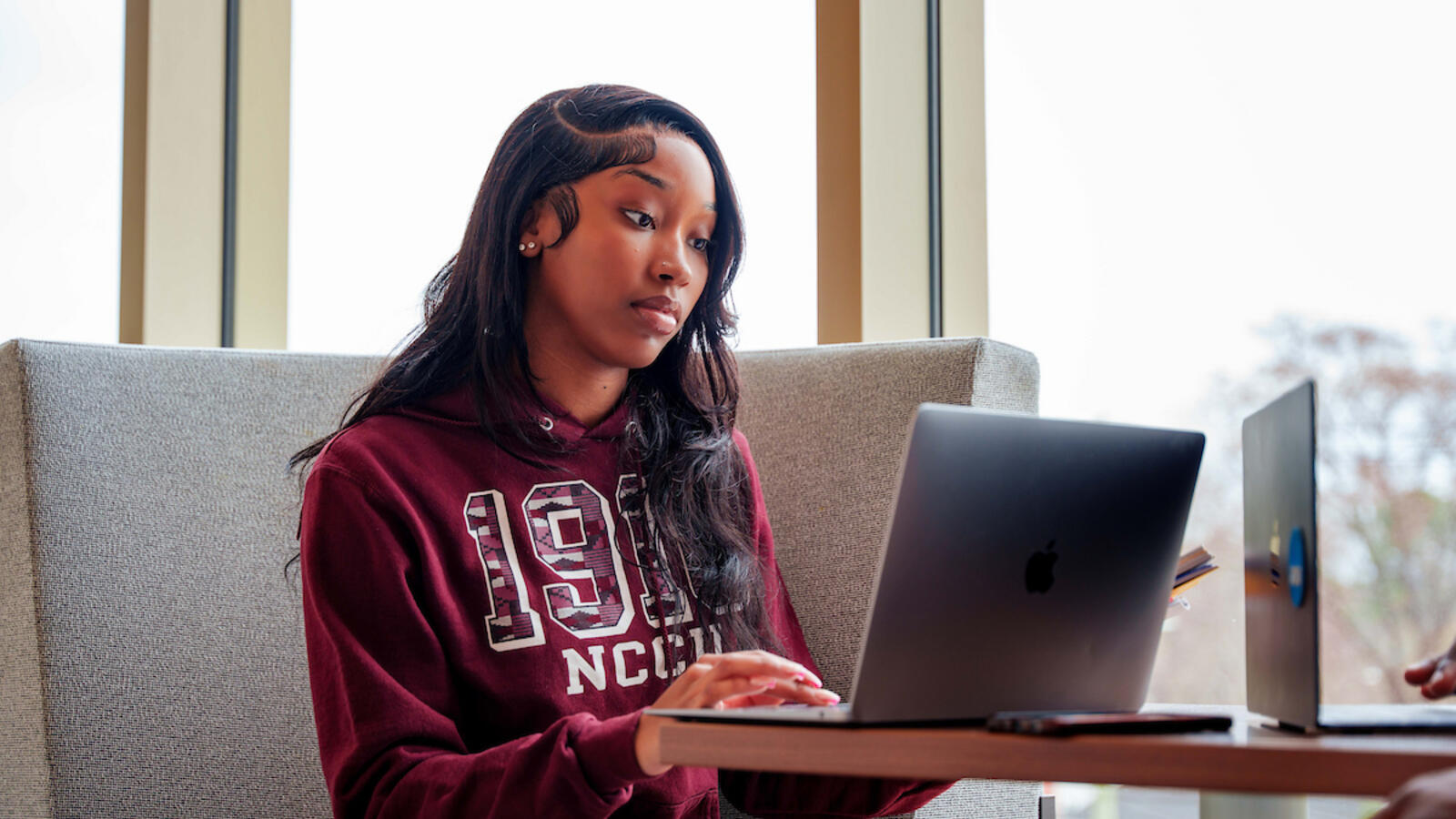 Lady on a laptop