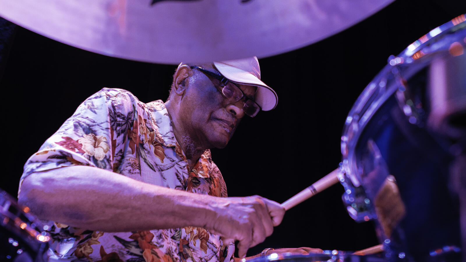 Drummer Joe Chambers performing