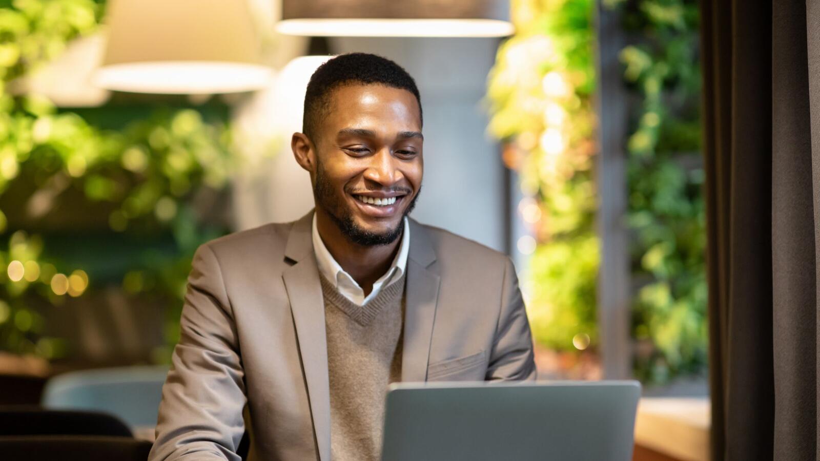 person on laptop