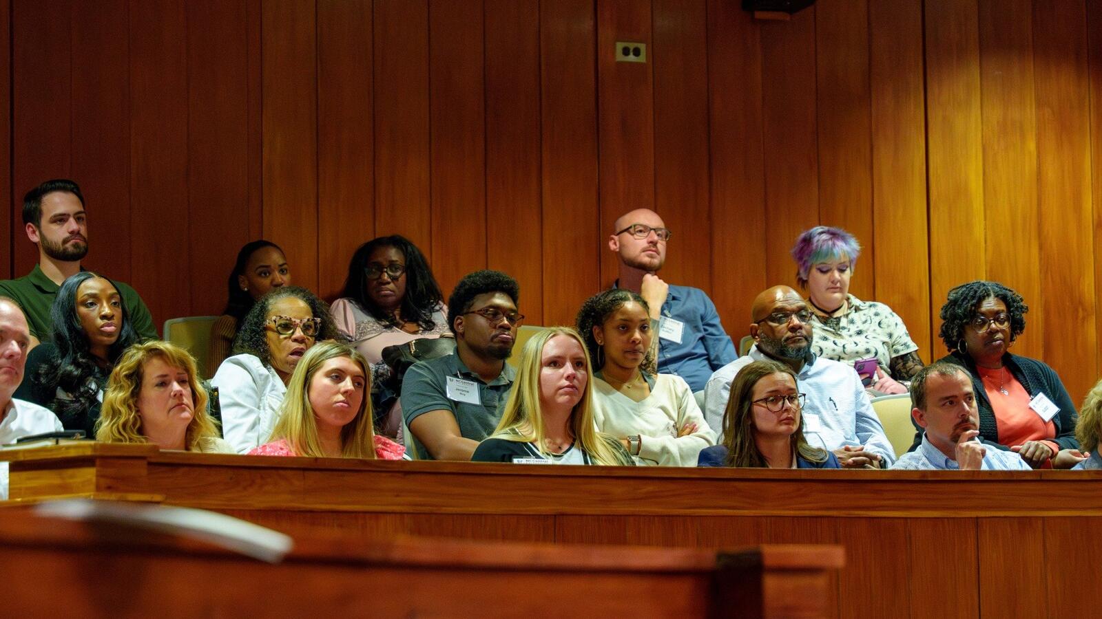 students in lecture hall