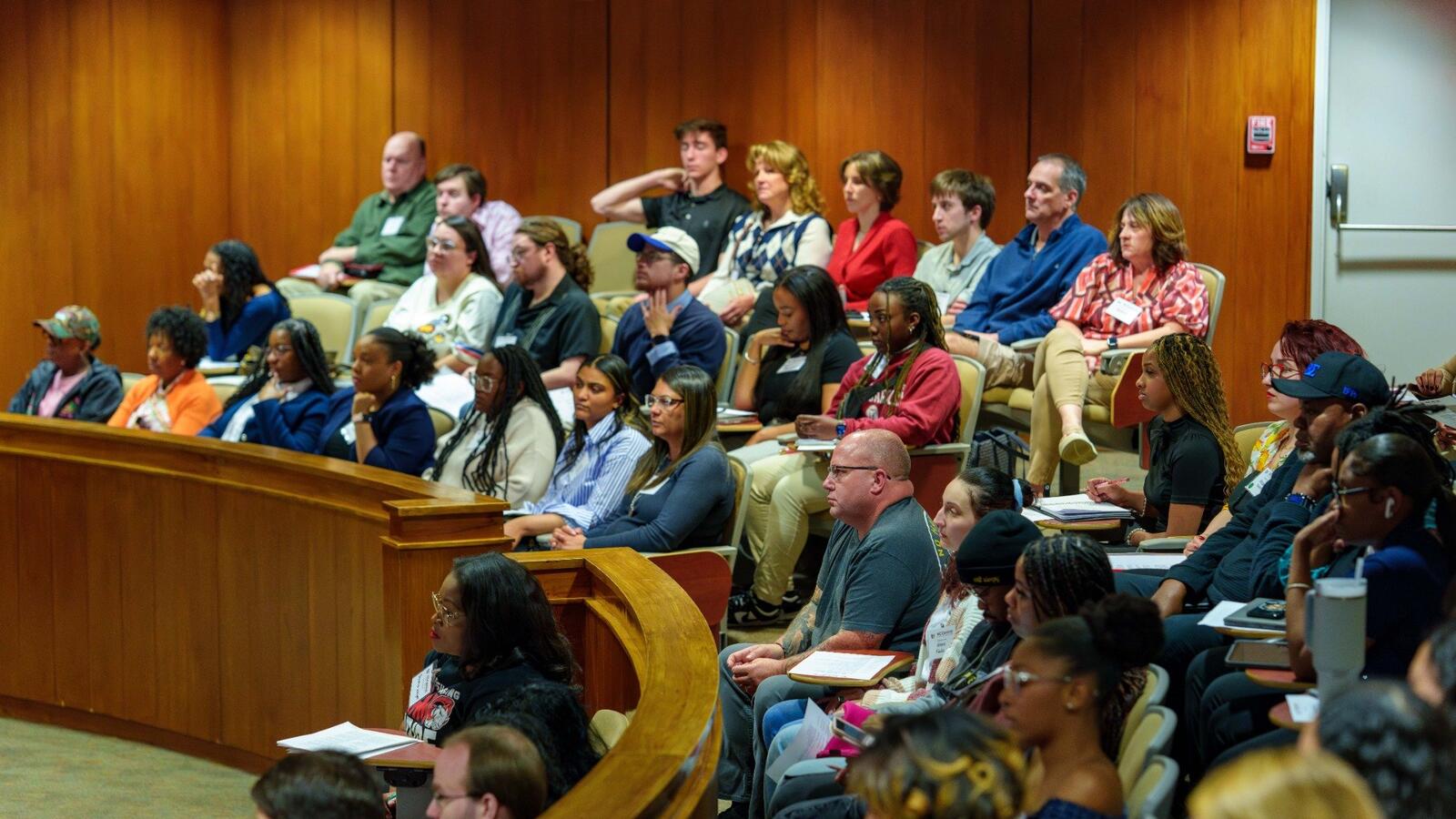 students in lecture hall