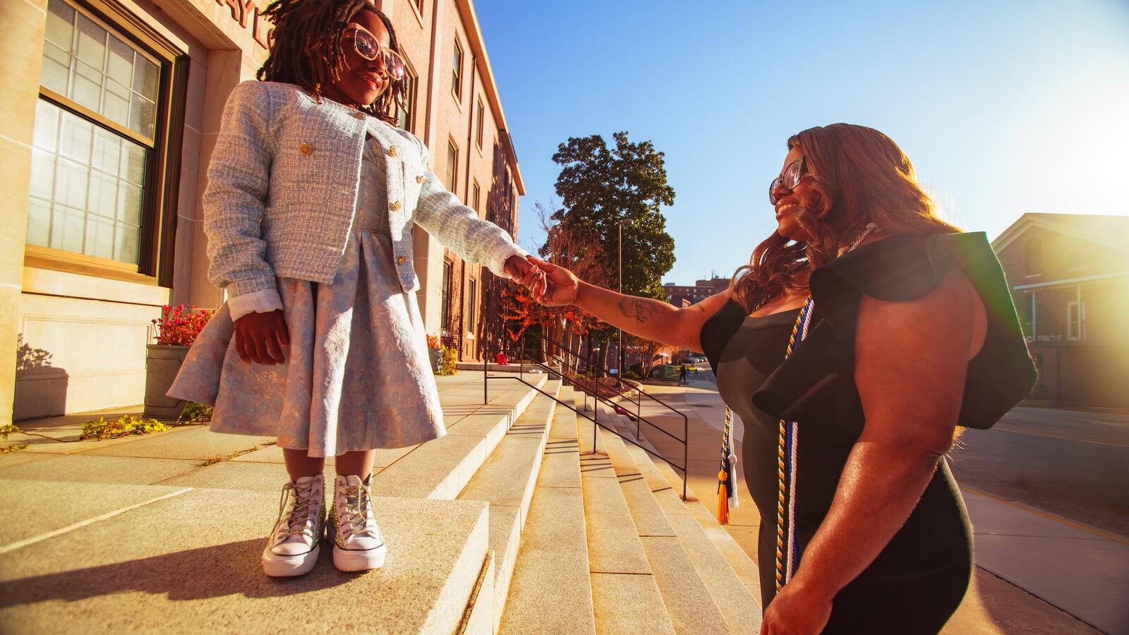 Rotisha Herndon (right) and daughter