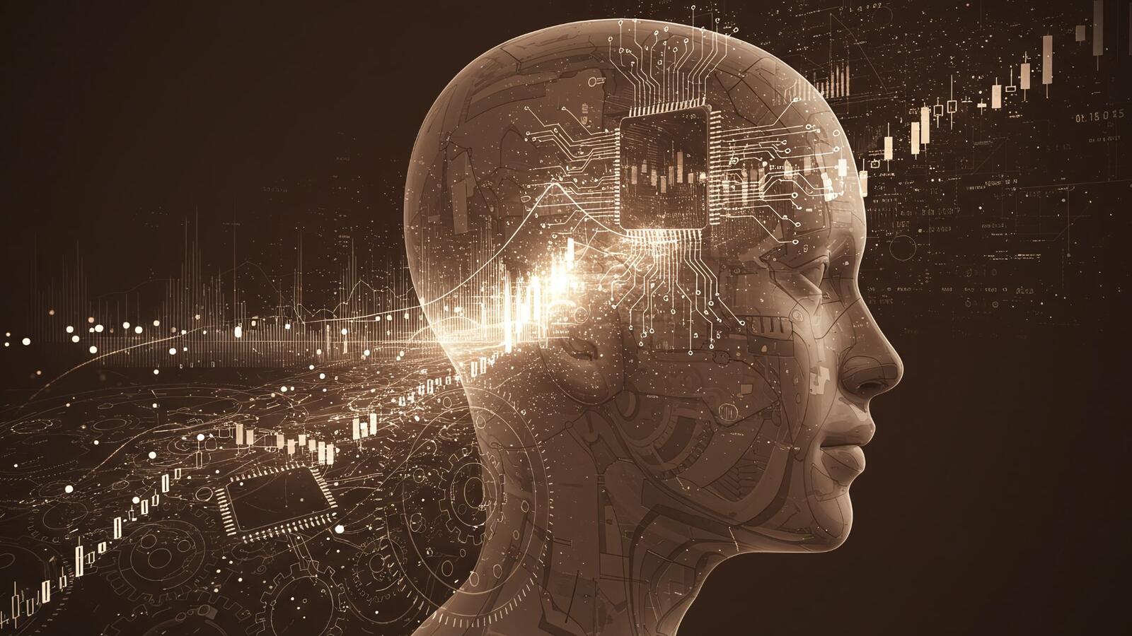 AI head with processor chip